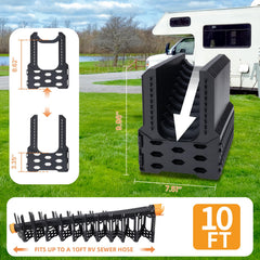 RVSNAIL folded with carrying strap for compact transport and organized storage benefit
