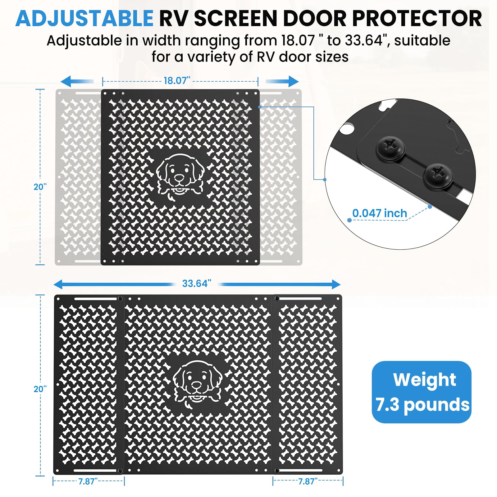 RVSNAIL side profile highlighting aluminum frame strength and rust resistance benefit