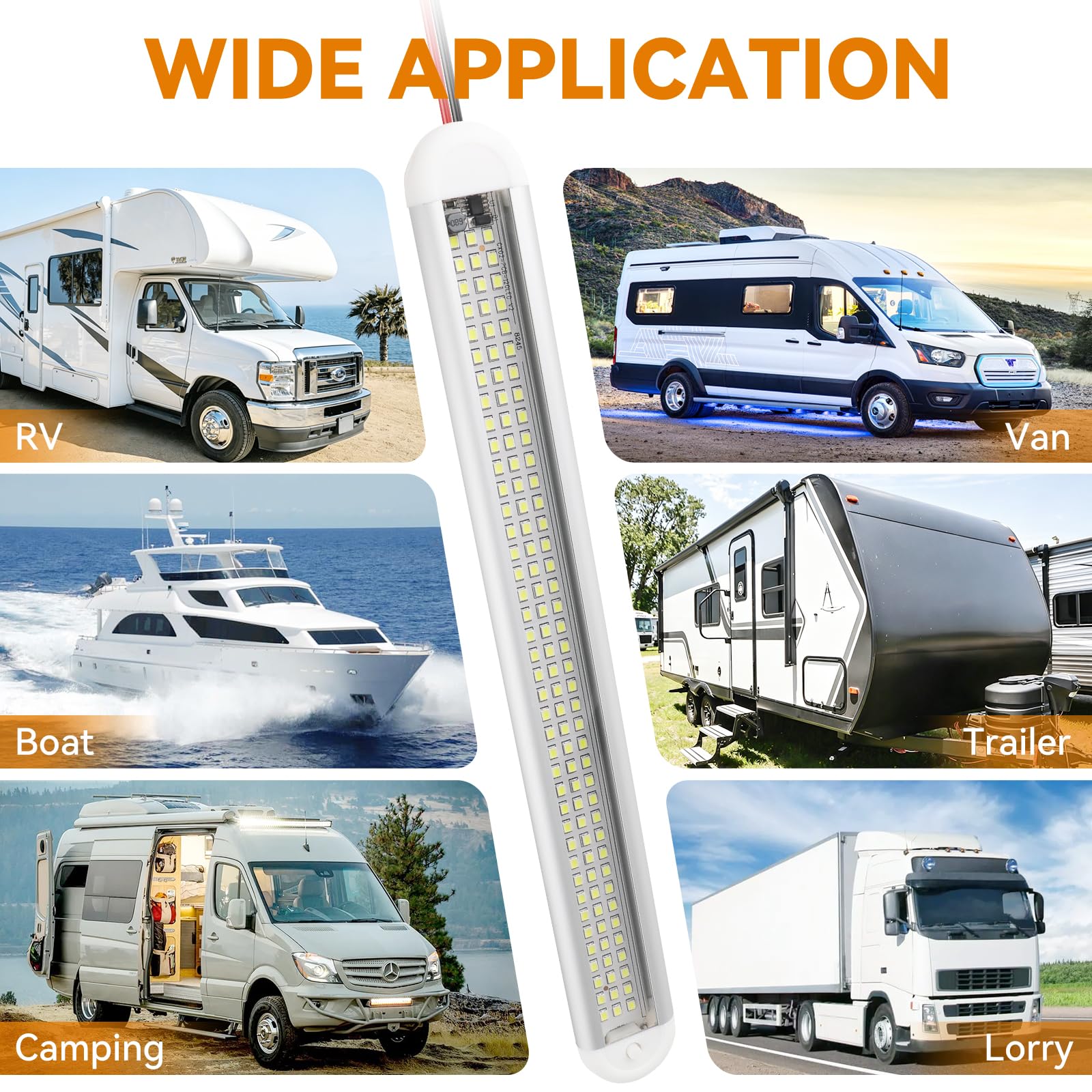 RVZONE included adhesive, clips, screws and wiring for easy DIY installation