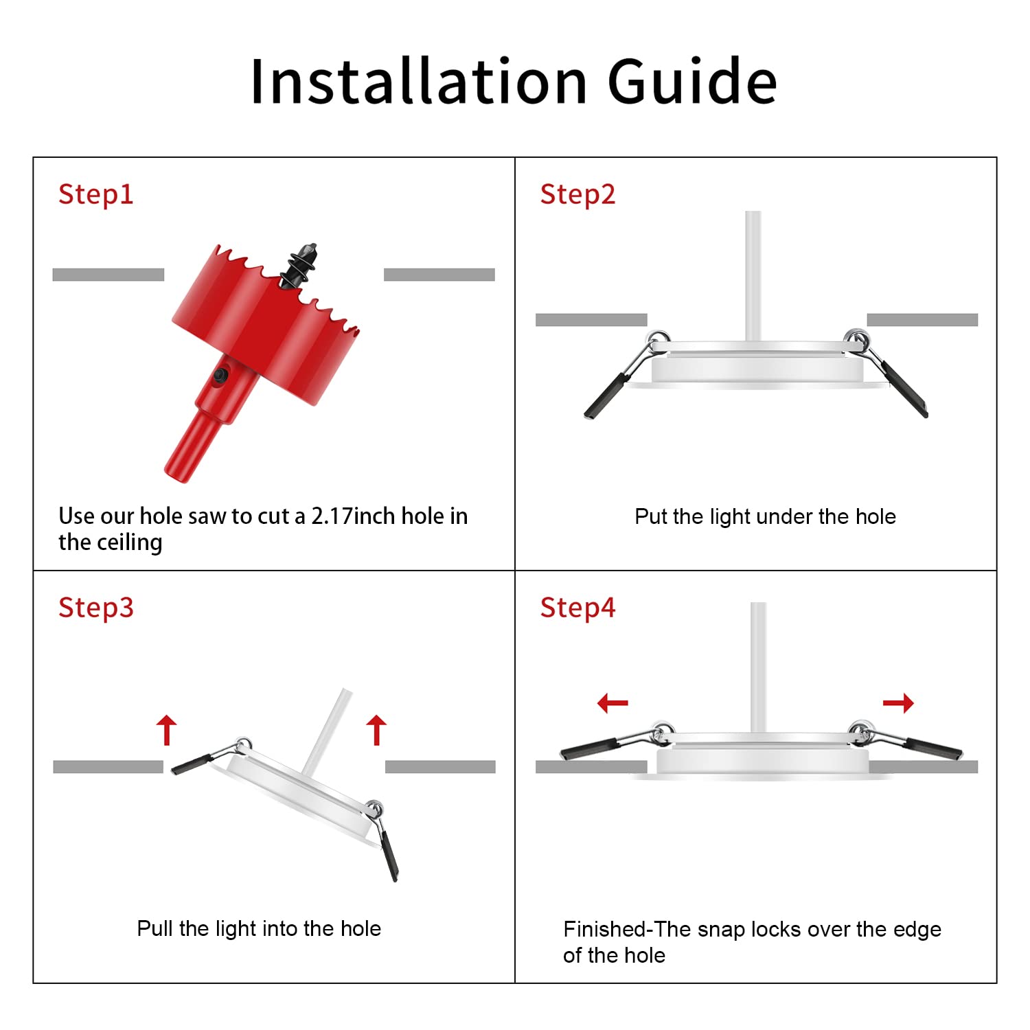 RVZONE lights installed in an RV ceiling providing even interior illumination
