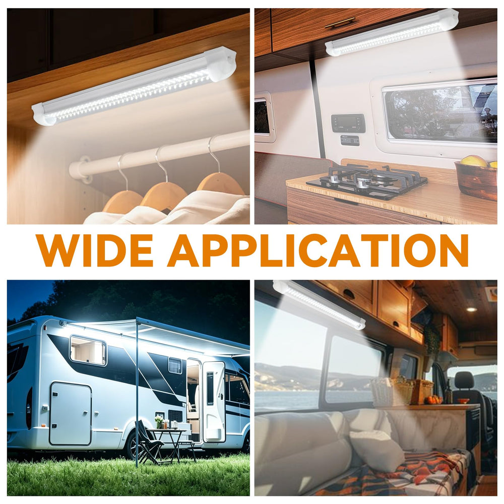 RVZONE lighting camper kitchen area improving visibility and tasks