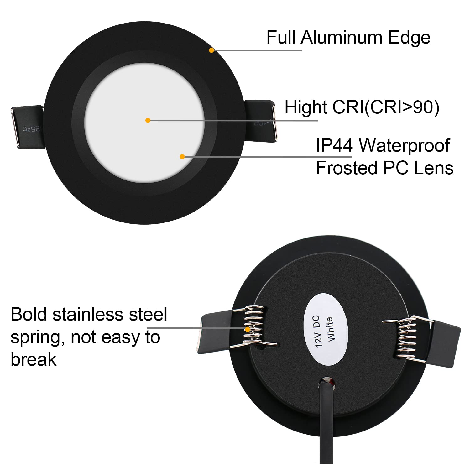 RVZONE puck lights installation with included hole saw showing easy DIY cutting and fitting