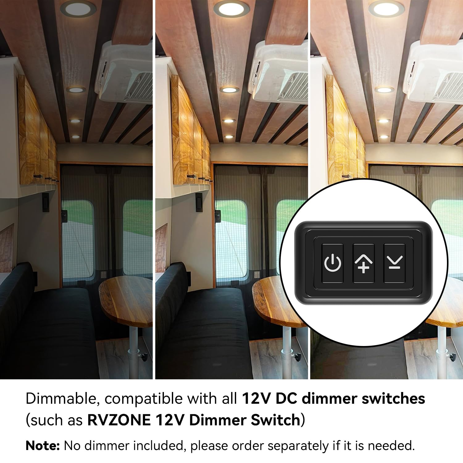 RVZONE light held in hand for scale indicating compact size and easy handling