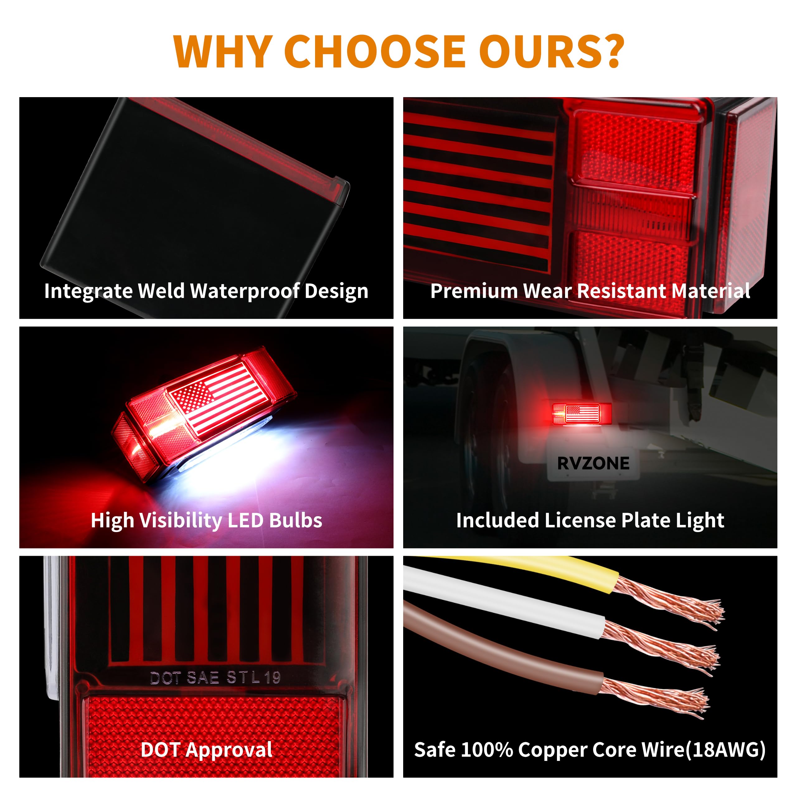RVZONE side marker lights set layout demonstrates improved side visibility benefit