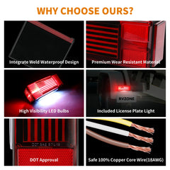 RVZONE side marker lights set layout demonstrates improved side visibility benefit