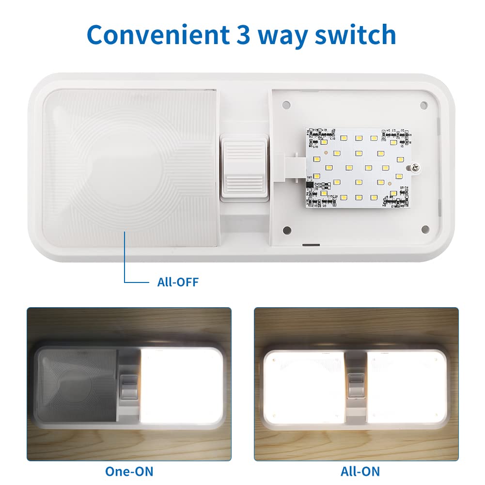 RVZONE wiring and included wire nuts and screws for simple installation