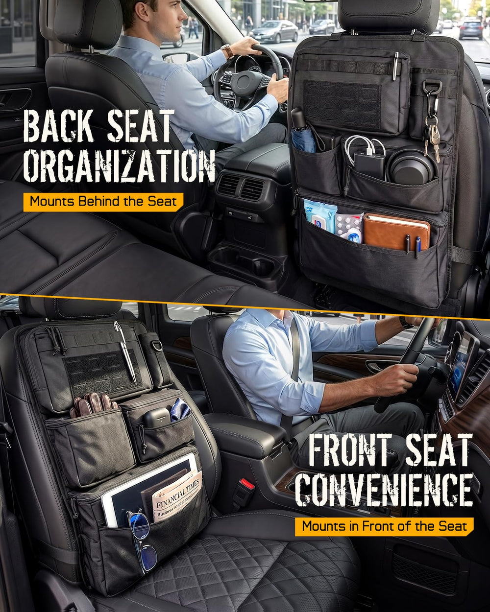 RXW installed on SUV backseat preserving passenger legroom