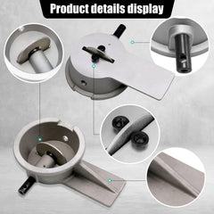RYANSTAR RACING filer clamped to a workbench delivering stable, hands-free ring filing