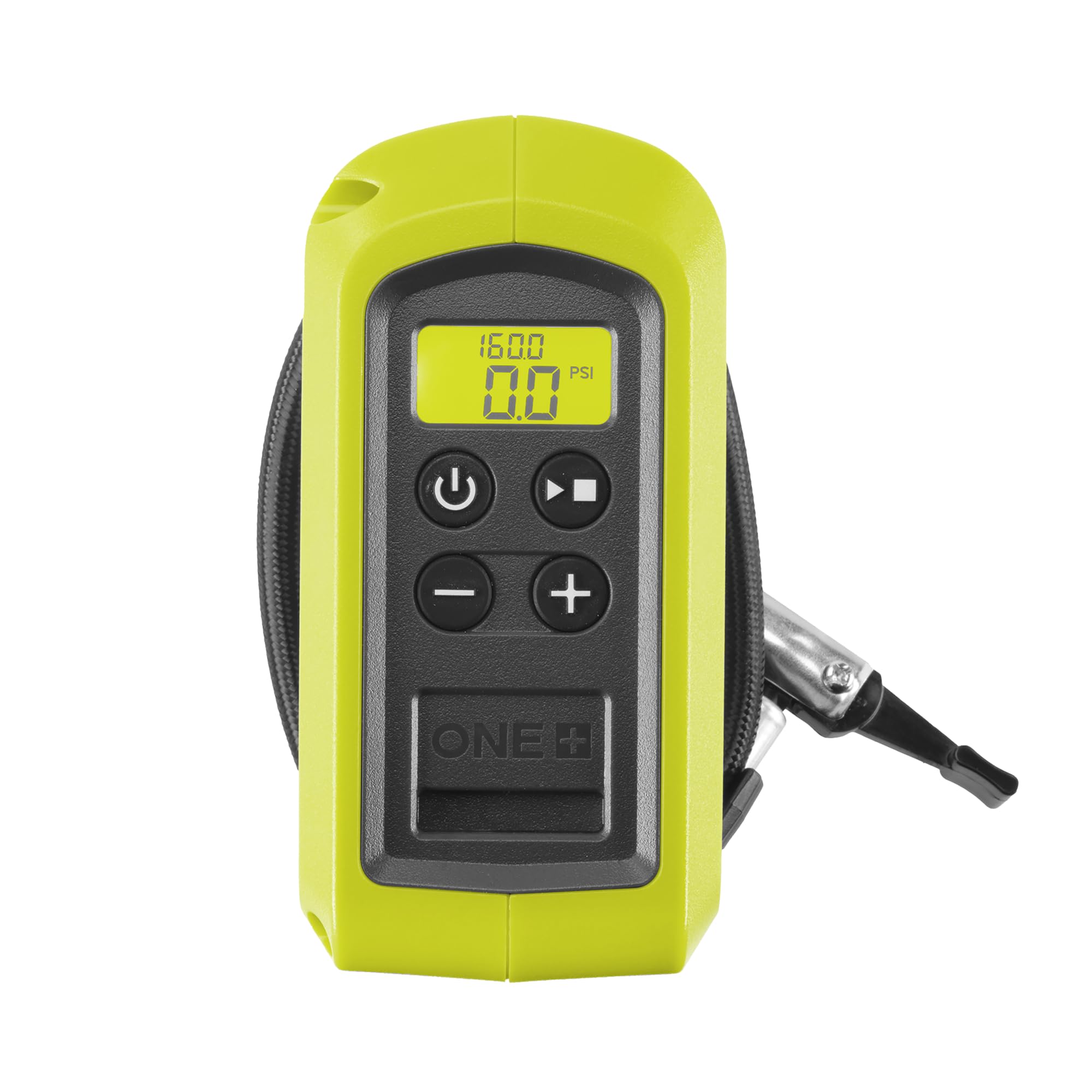 RYOBI RPI18 digital display close-up showing accurate pressure readout