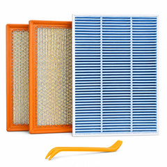 ryvclim front packaging showing both engine and cabin filters, clear fit info