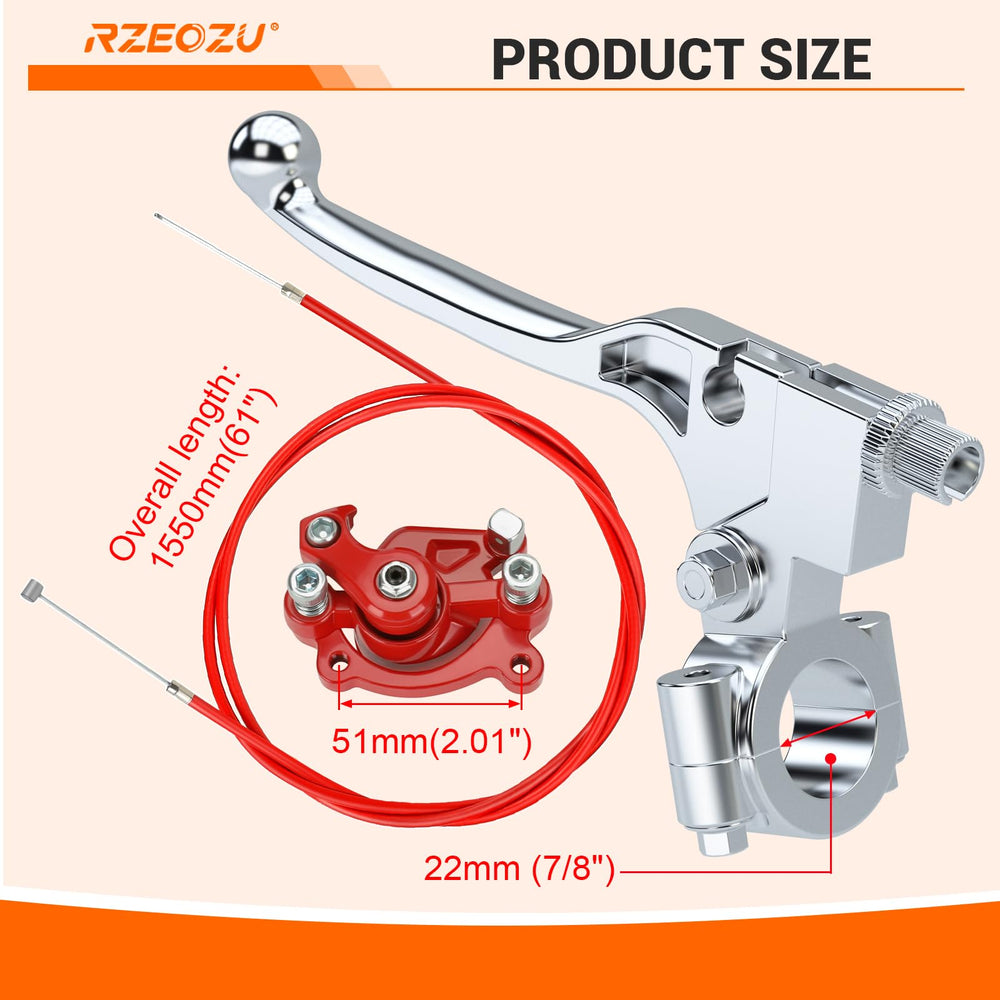 RZEOZU 50-inch throttle cable end fittings displayed for secure connection benefit
