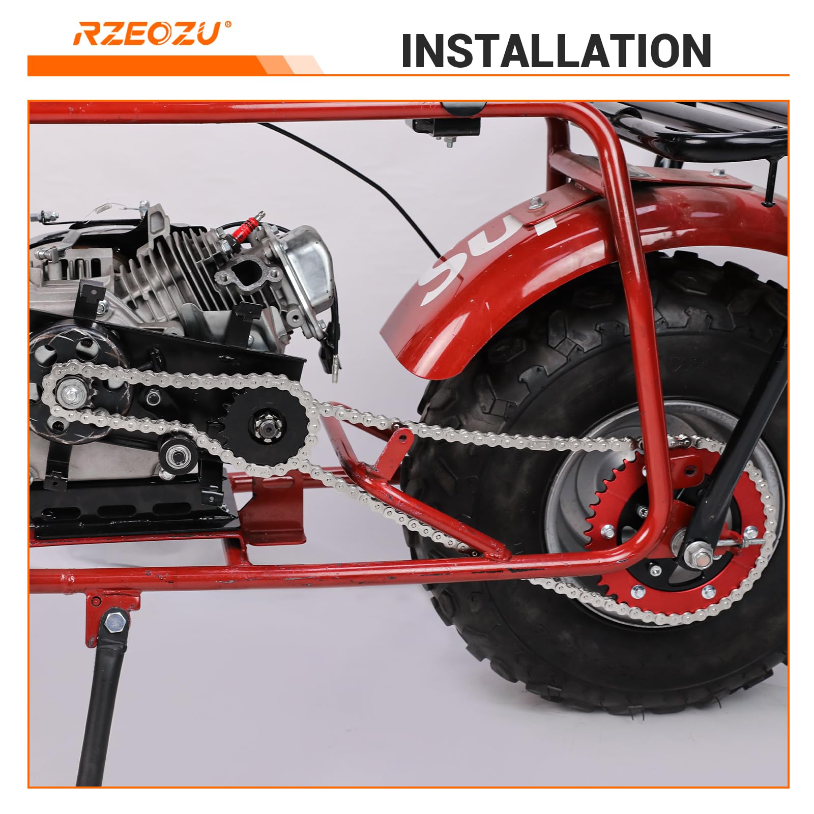 RZEOZU chain breaker tool close-up demonstrating easy onsite chain cutting and fit