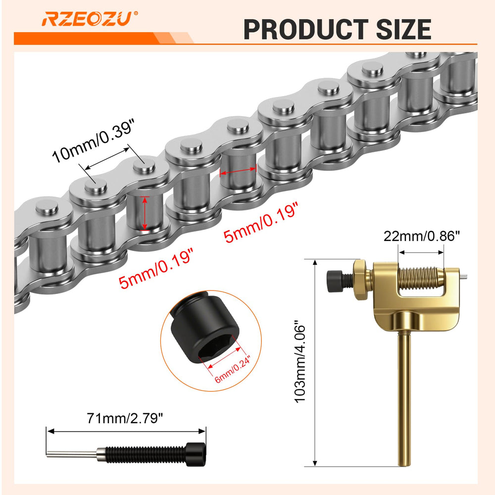 RZEOZU installed chain on Coleman CT100U demonstrating proper fit and reliability