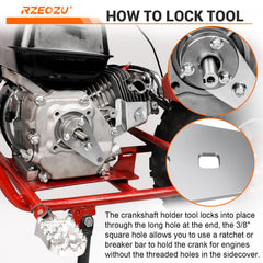 RZEOZU keyway and nuts detail showing included alignment parts for secure fit