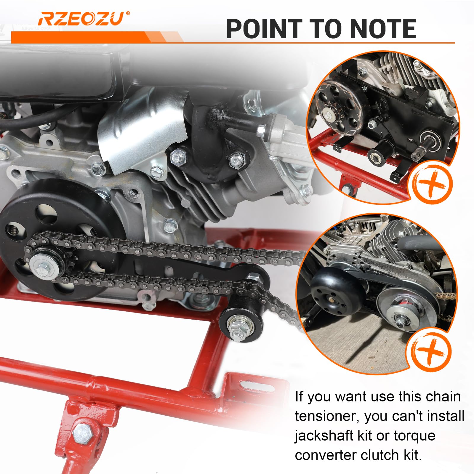 RZEOZU compatibility label showing model list for faster part confirmation