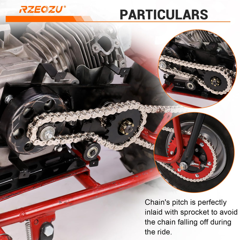RZEOZU master links with adjusters displayed to show hassle-free installation and tuning