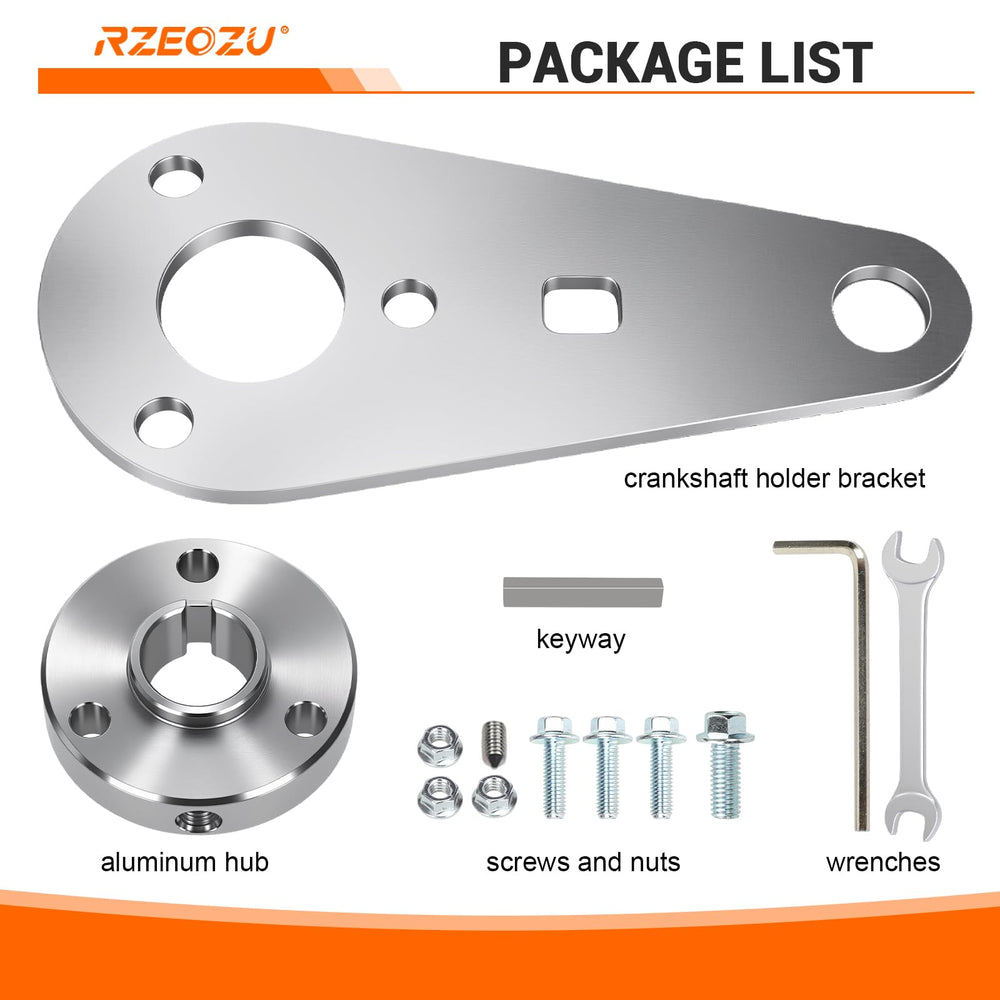 RZEOZU in a workshop while holding crank during flywheel installation, improving efficiency