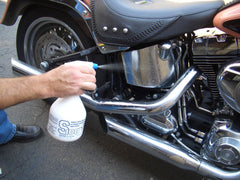 S S100 spray nozzle close-up and label detail offering precise application