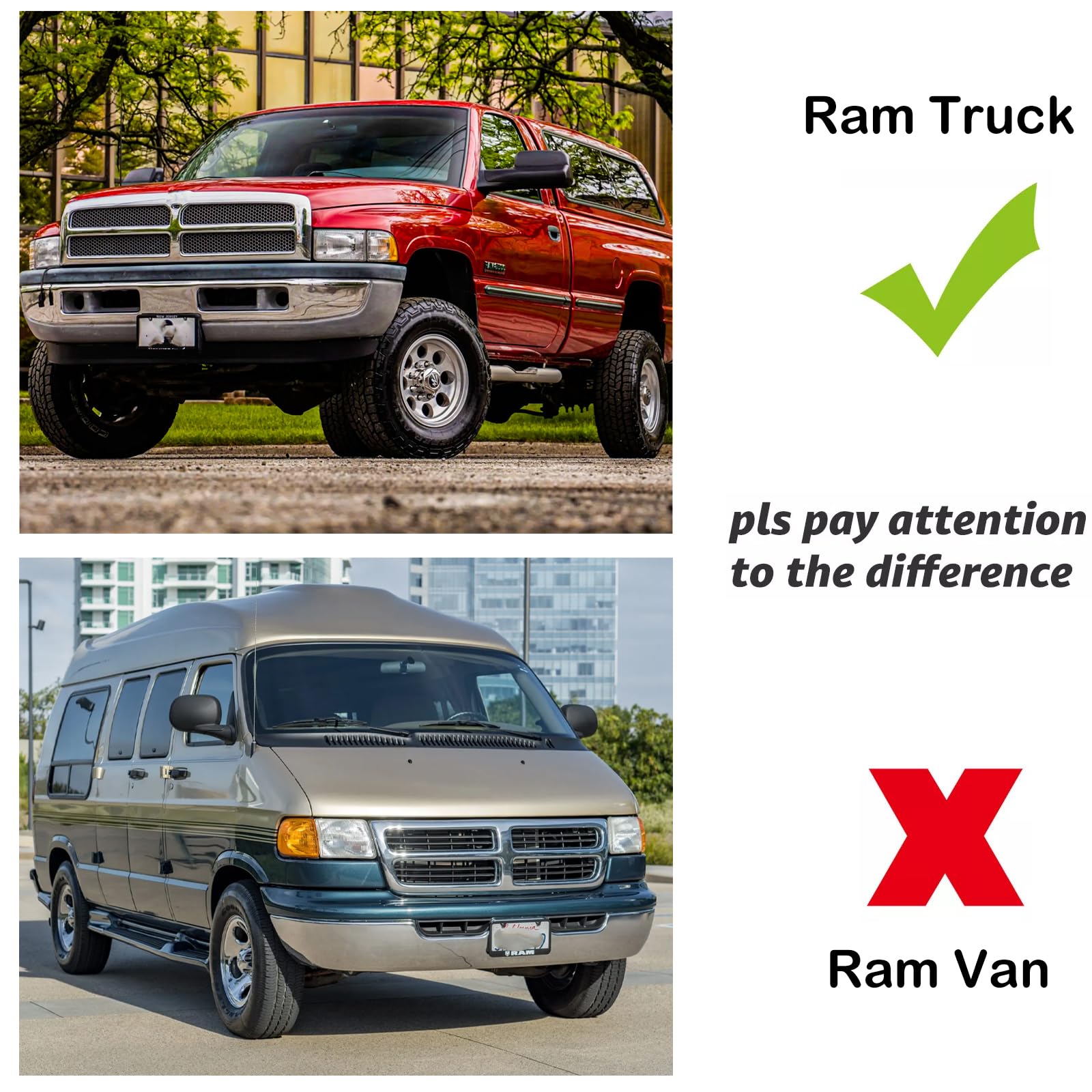 SAFAUTOPARTS installed on Dodge Ram 1500 showing immediate fit benefit