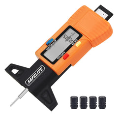 SAFELIFE front view of the digital gauge showing compact design and portability