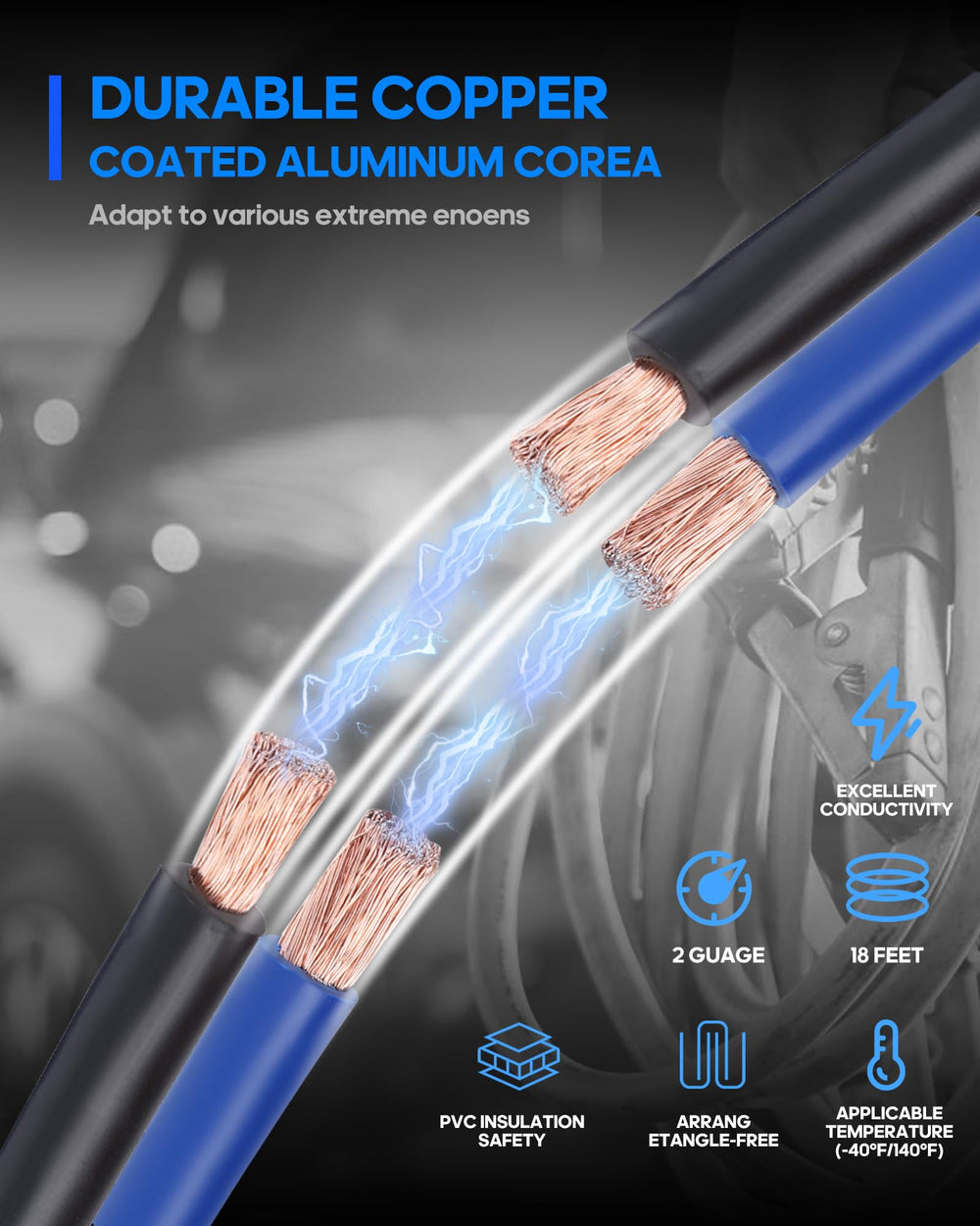 SAFEMATE cable being flexed in cold weather showing flexibility and dependable performance
