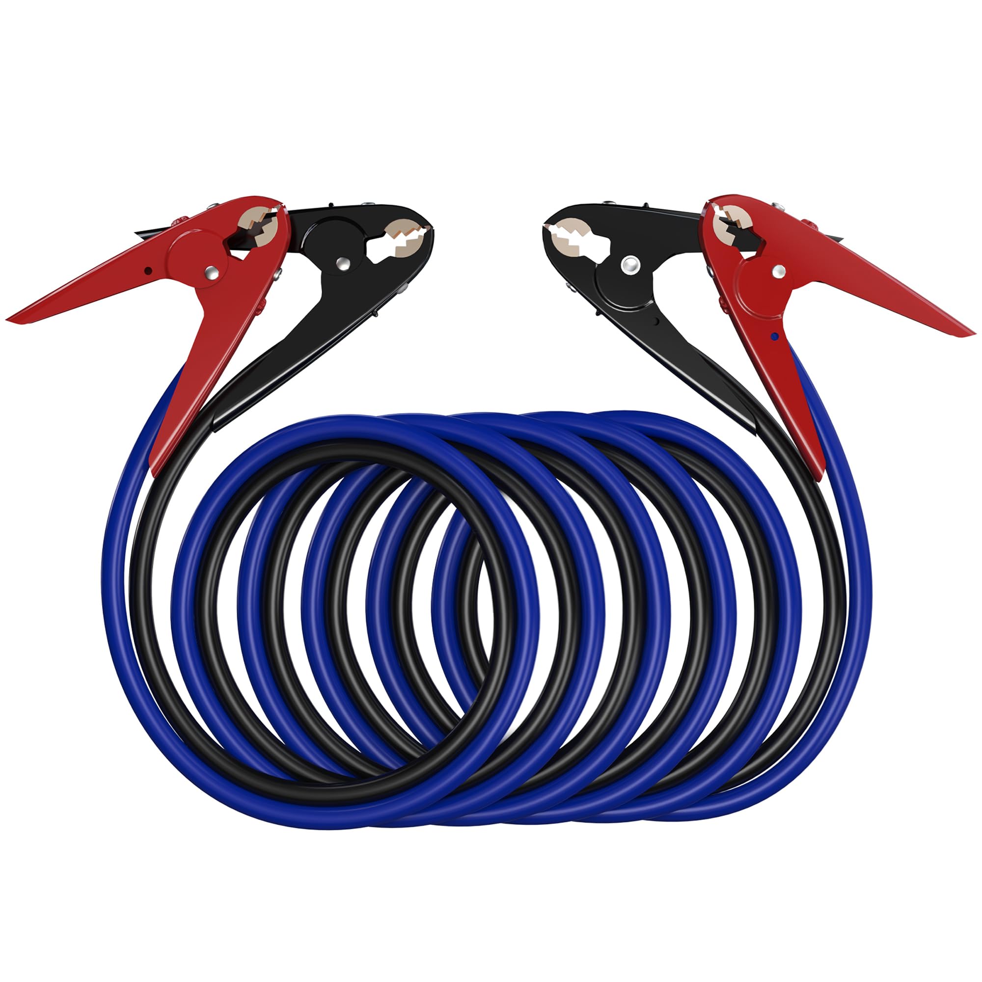 SAFEMATE front packaging showing heavy-duty 2-gauge cables and length — reliable emergency starter