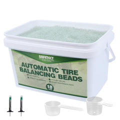 Safetect front packaging showing 288 oz beads and accessories for easy balancing