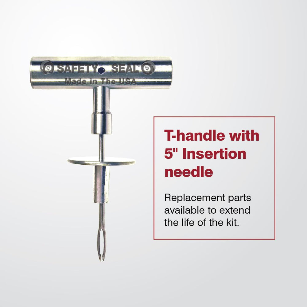 Safety Seal accessory pack with blades, spare needle, hex wrench for tool maintenance