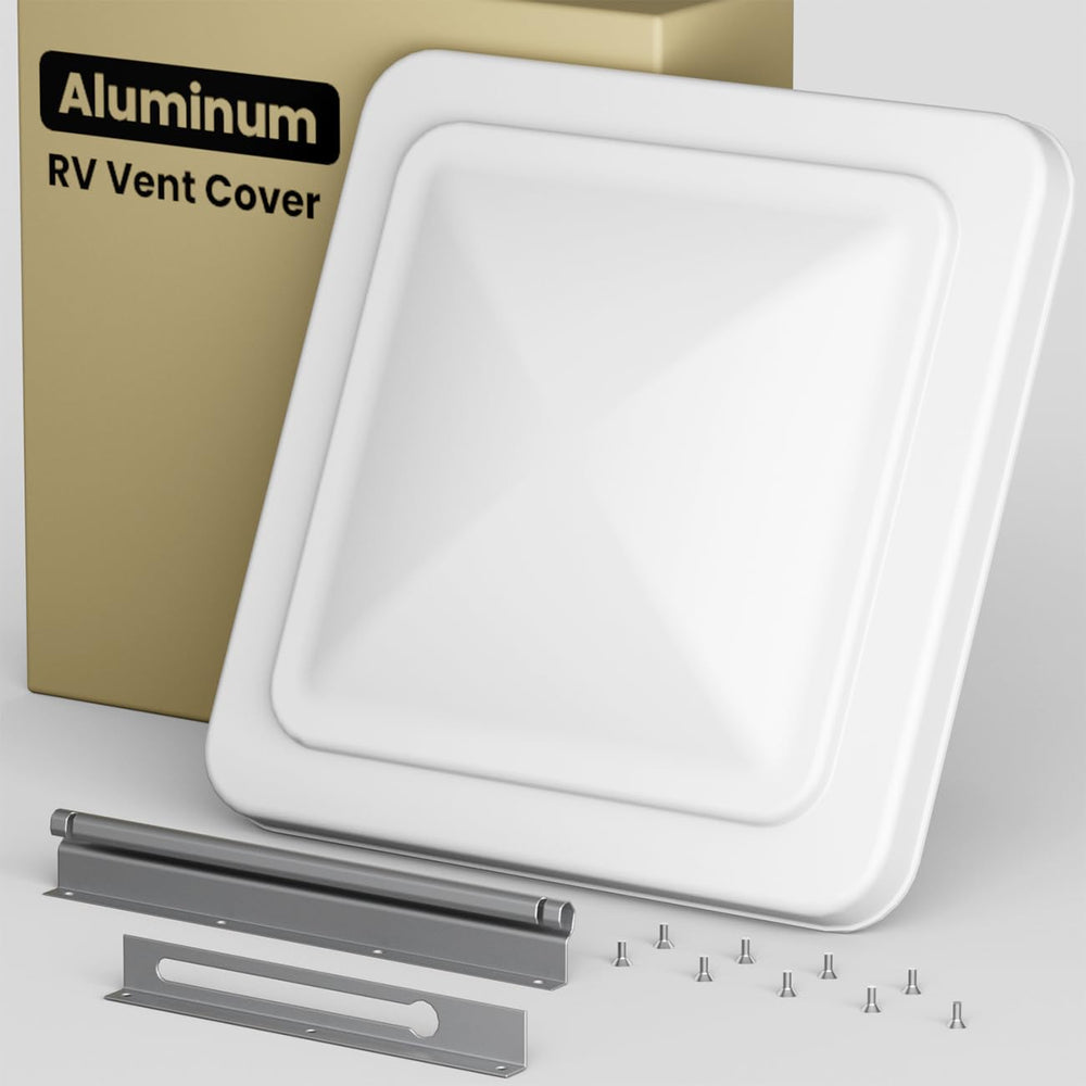 Safoner front view of aluminum vent cover showing durable construction and fit
