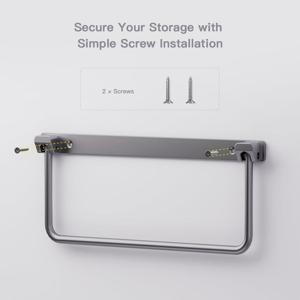 Safoner mounted on cabinet door illustrating secure installation benefit