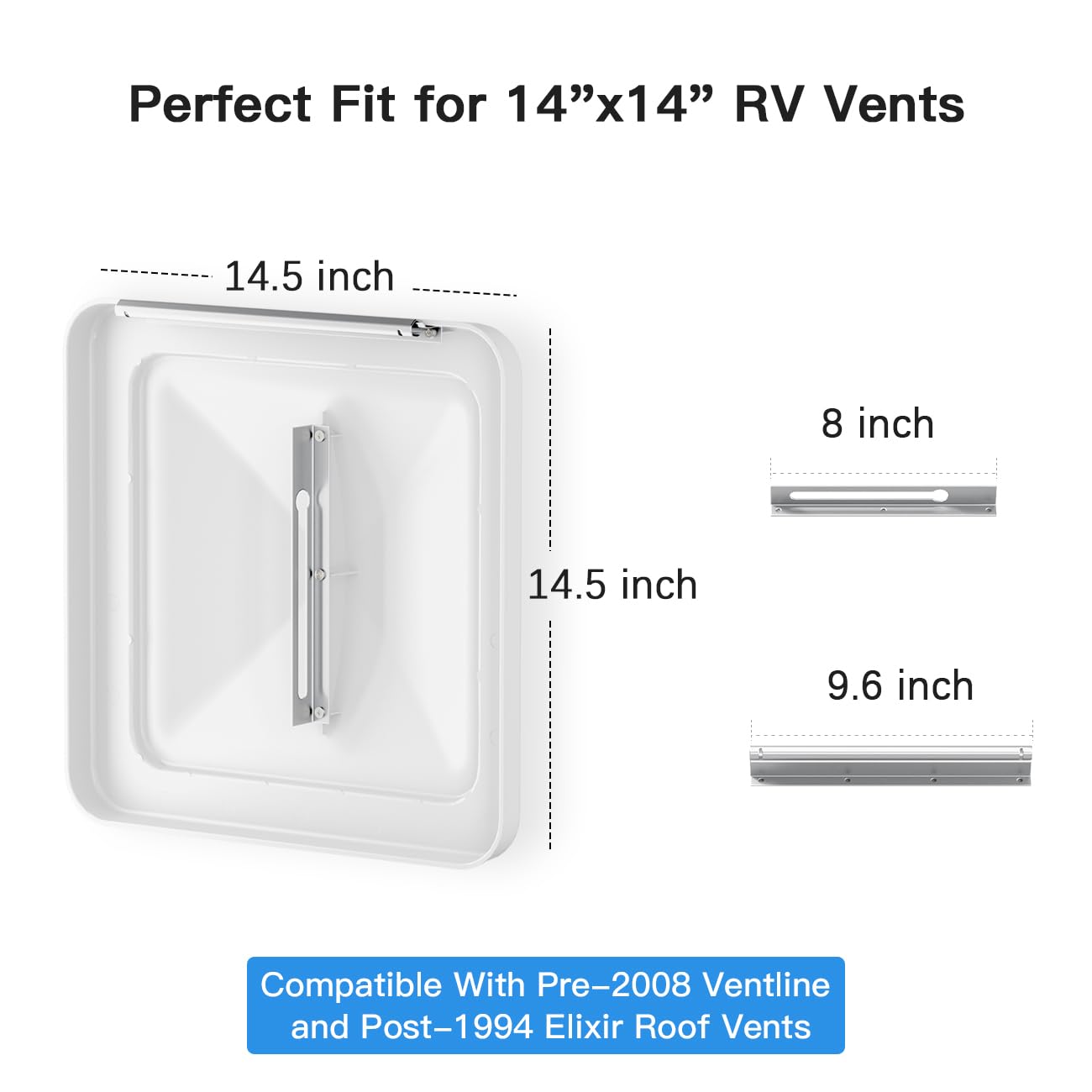 Safoner vent cover installed on RV rooftop demonstrating weather protection