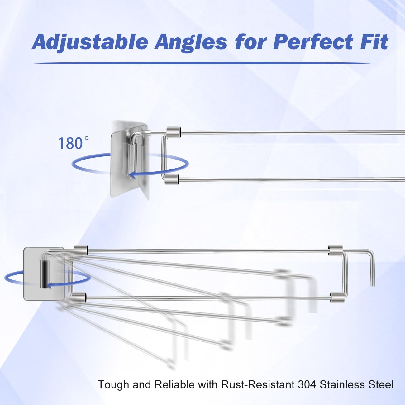 Safoner adhesive stainless-steel mounting plates detail demonstrating secure tool-free installation