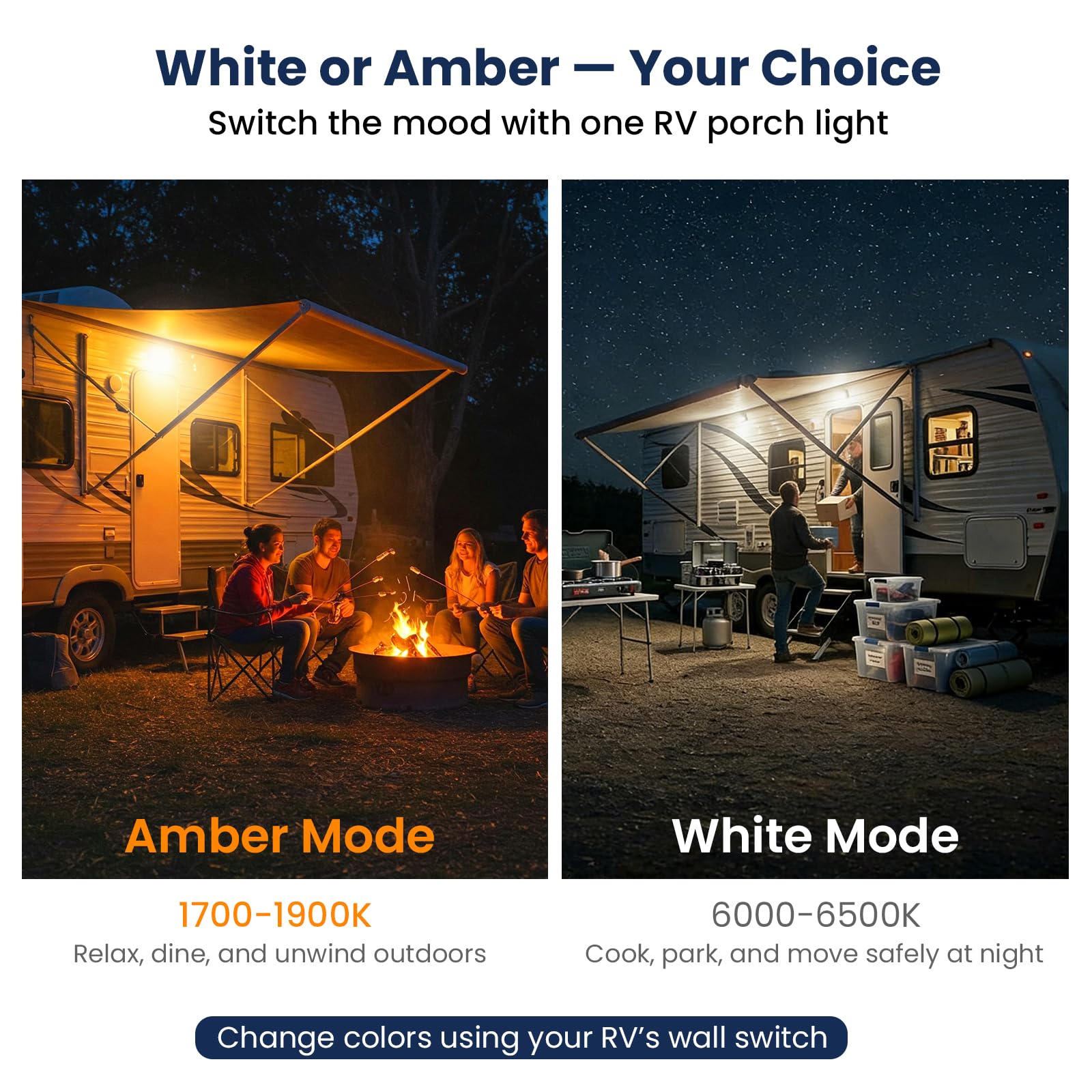 Safoner porch light side profile highlighting slim aluminum housing durability