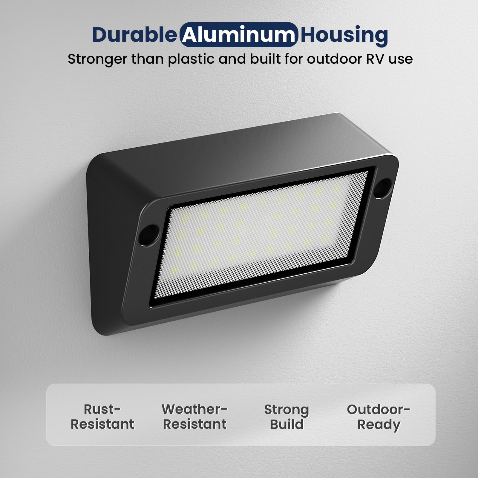 Safoner porch light waterproof seal detail showing IP67 weather protection