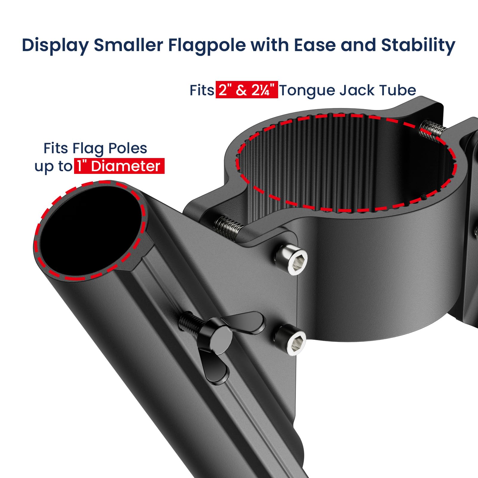 Safoner wing screw lock detail enabling tool-free secure fastening benefit