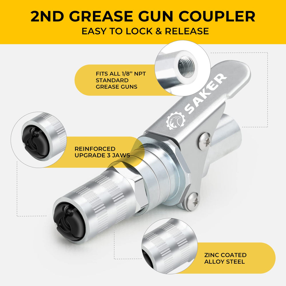 Saker coupler next to ruler size comparison for fit verification advantage