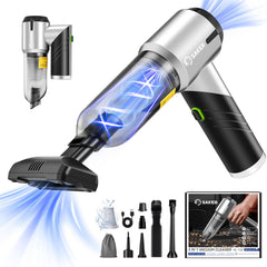 Saker HL132 front view showing compact design and controls for easy cleaning