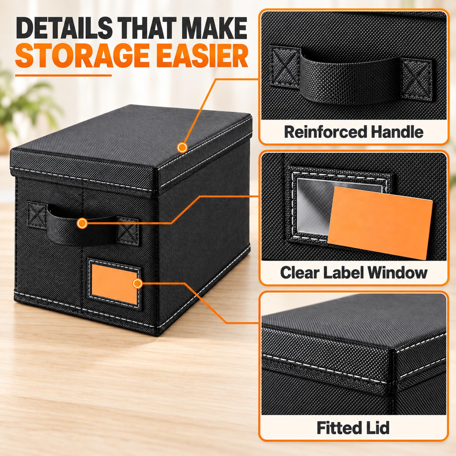Salajory marking pocket with card for clear labeling and fast identification