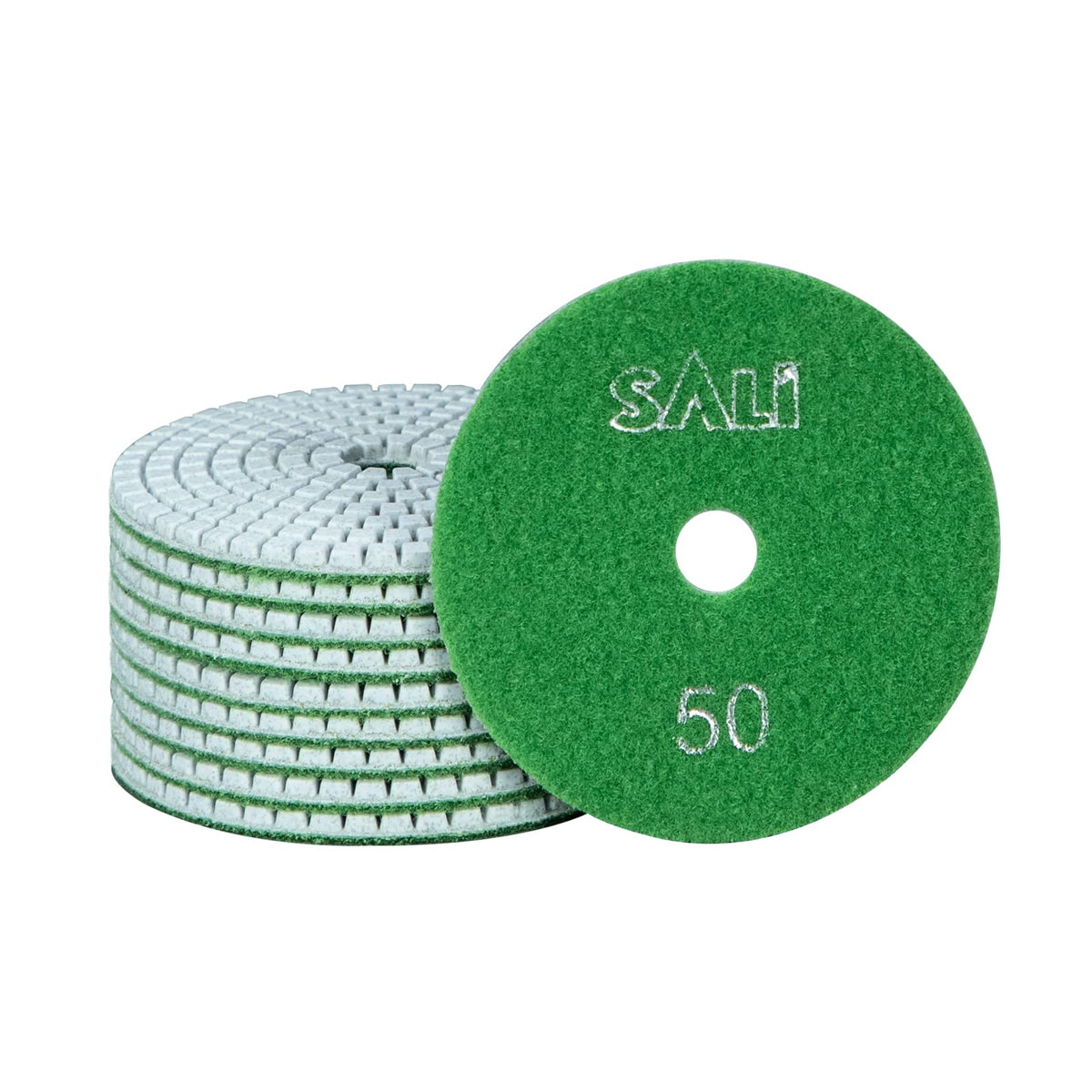 SALI front packaging of ten 4-inch pads showing kit and benefit of ready supply