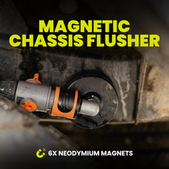 Salt Shift nozzle jets detail highlighting six high-pressure streams for heavy debris removal