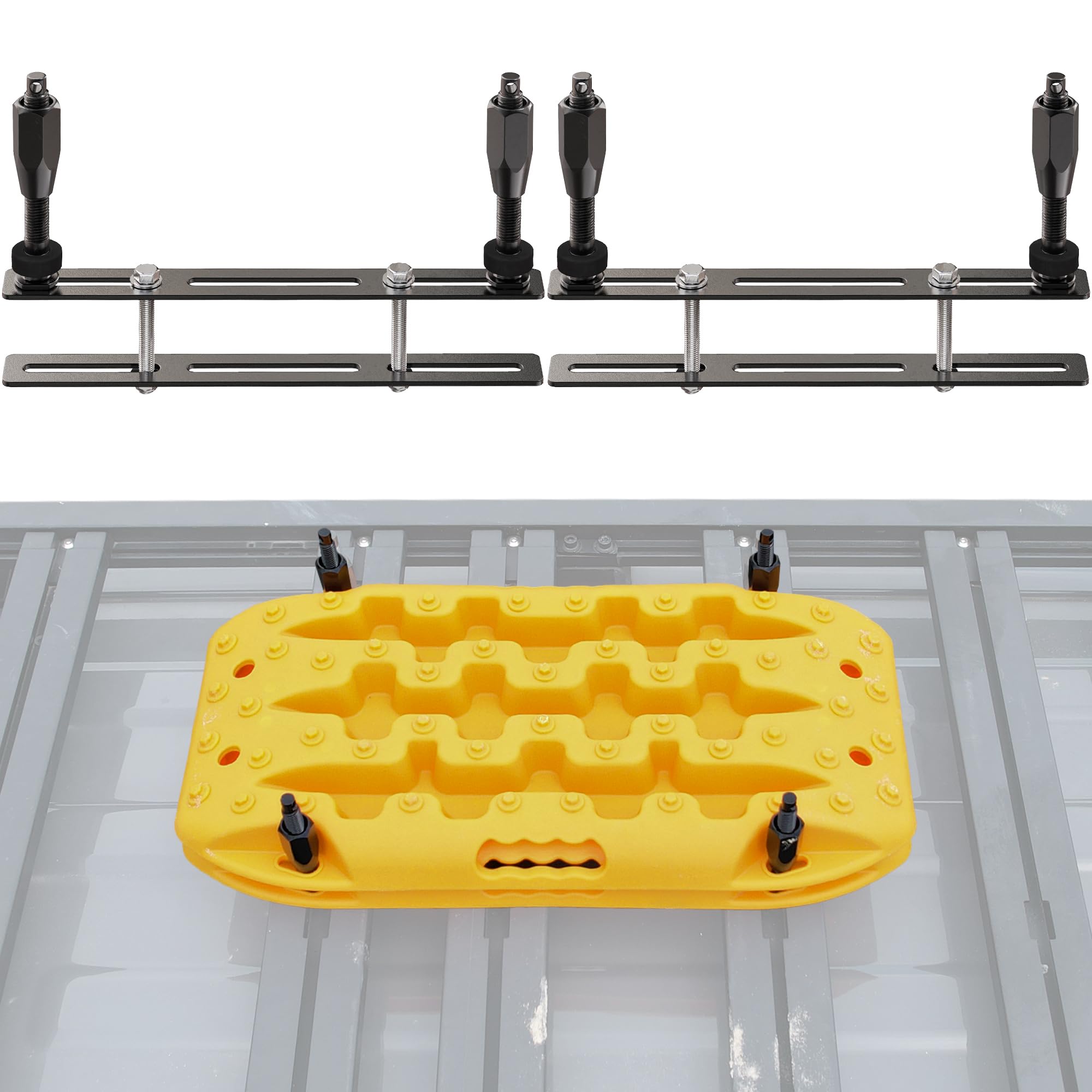 SAMOUT front view of universal mount kit showing all components and durable finish
