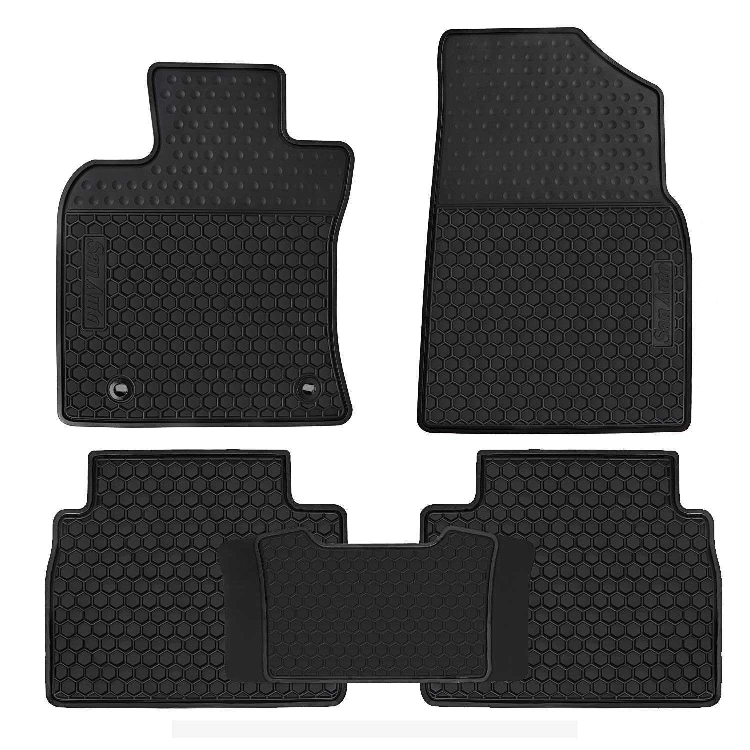 SAN AUTO front mat showing precise Camry fit and protection