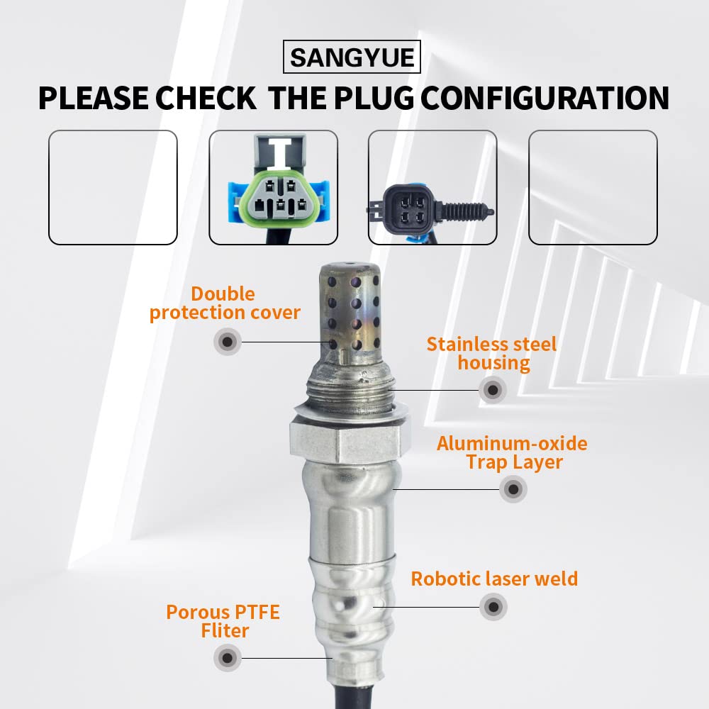 Sangyue downstream sensor tip detail showing sensing element and corrosion-resistant finish for longevity