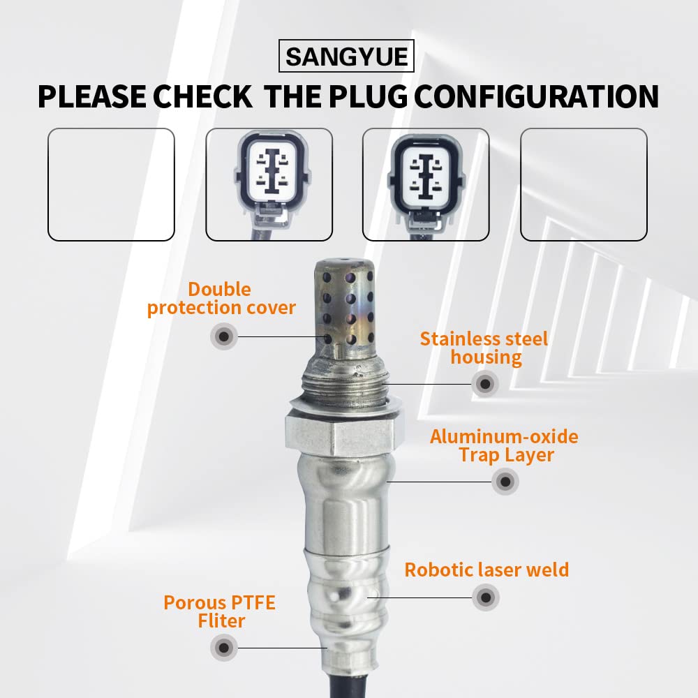 Sangyue downstream sensor thread detail highlighting corrosion-resistant finish