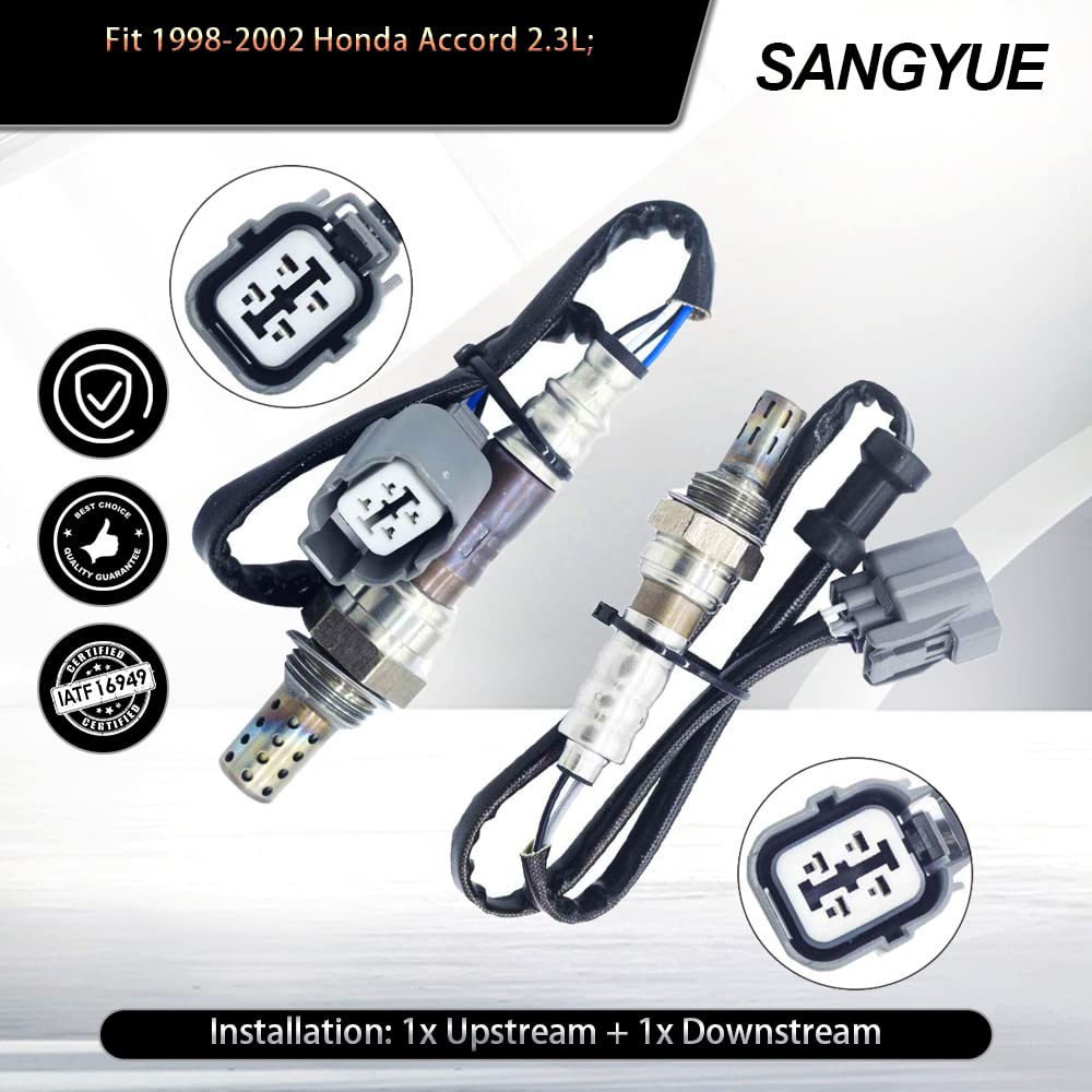 Sangyue upstream O2 sensor close-up showing fitment and durability benefit