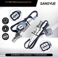 Sangyue upstream O2 sensor close-up showing fitment and durability benefit