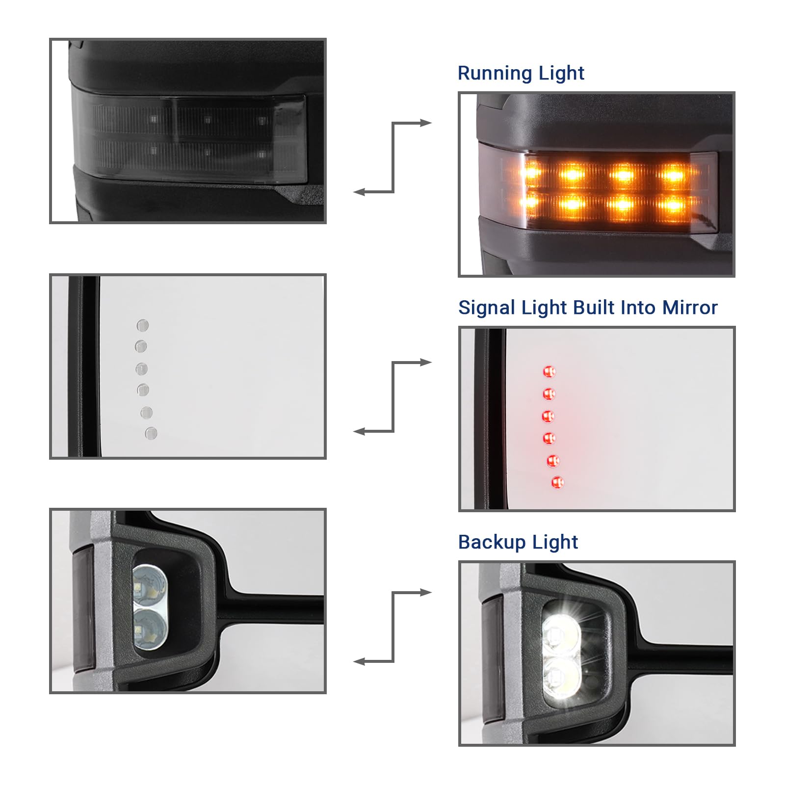 Sanooer heated flat glass detail improving visibility in cold weather