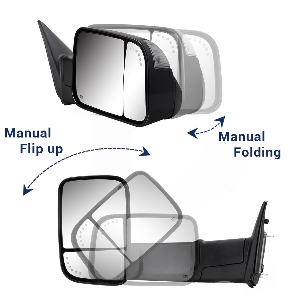 Sanooer mirror glass closeup showing heated glass and clear reflection