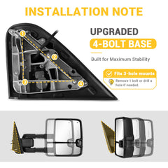 Sanooer heated upper glass detail clearing fog and improving driver visibility