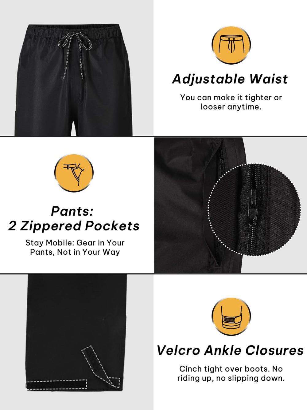 SaphiRose rain suit on golfer showing mobility and weather protection